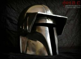 Mandalorian Armor Helmet Wearable Star wars series Metal helmet - £170.59 GBP