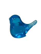 Bluebird of Happiness Glass Miniature Blue Bird Figurine Leo Ward Mini V... - £23.69 GBP