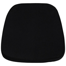Elegant Black Fabric Chiavari Chair Cushion for Ultimate Comfort - $45.53