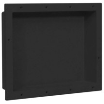 vidaXL Shower Niche Matt Black 16.1&quot;x20.1&quot;x3.9&quot; - €97,09 EUR