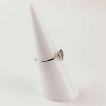Rainbow Heart Ring Adjustable from Sz 3 to Sz 8 Cute Rings Kids or Adults image 3
