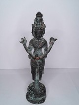 Antique Indonesian Bronze Javanese Standing 4-Arm Shiva Statue - £687.95 GBP