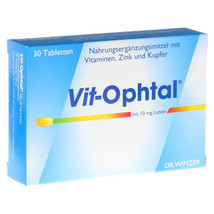 VIT OPHTAL with 10 mg Lutein Tablets 30 pieces - £72.60 GBP