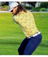 Pins &amp; Aces Summer Lemons Polo Golf Top ( XL ) - $1,646.42 MXN