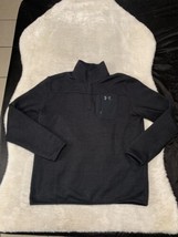 Under Armour Mens Black Pullover Sweater Coldgear Size XL Polartec - £15.10 GBP