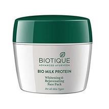 Biotique Bio Lait Protéine Blanchissant Et Rajeunissement Visage Lot 175 GM Peau - £18.98 GBP