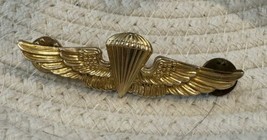 Original Korean War USMC Paratrooper Jump Wings 10K Gold Filled &quot;SER. 678&quot; - £118.32 GBP