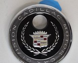 1991-2002 CADILLAC DEVILLE BLACK TRUNK LOCK BEZEL EMBLEM 3&quot; ROUND OEM 35... - $19.75