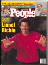 People Weekly 4/14/1986-Time-Lionel Richie cover-Andy Griffith-Ron Howard-Cag... - $40.74