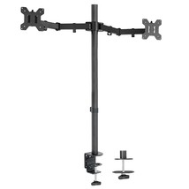 VIVO Dual Monitor Stand Up Desk Mount Extra Tall 39 inch Pole, Fully Adjustable  - £63.68 GBP