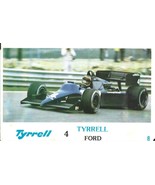 ⭕VTG Formula 1 TYRRELL FORD pocket calendar 1986 F1 pilot CAR - $4.95