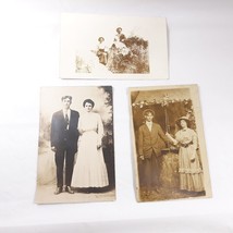 Couple Photo Vintage Postcard Lot of 3 - £9.48 GBP