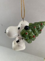 Snoopy Carrying Tree Christmas Ornament Made in Japan 1958 1966 Vintage Peanuts - $44.99