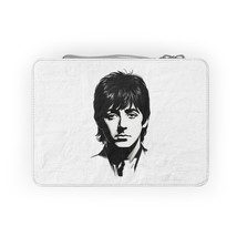 Paul McCartney Zippered Paper Lunch Bag: Personalized Grey Bag with Whit... - £29.79 GBP