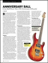 Ernie Ball Music Man 20th Anniversary Silhouette guitar review article print - £3.32 GBP