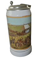 Gerz 1862 Stein Lid Octoberfest 1810 Horse Race Germany, Military - £50.17 GBP