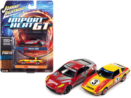 2006 Nissan 350Z #23 Red and Silver with Graphics and 1981 Mazda RX-7 #3 Yellow  - £19.32 GBP