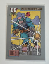 DC Comic Card 1992 Series I Earth&#39;s Mightiest Villains Big Sir #80 - £1.57 GBP