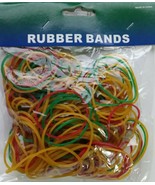 100 Rubber Bands Size (1 .5&quot;) Multi-Co Elastic Stretchable Non Latex Rub... - $110.42 MXN