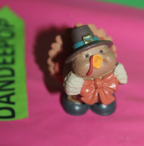 Pilgrim Turkey Merry Mini Keepsakes 1995 Figurine Hallmark QFM8177 Thank... - $19.79