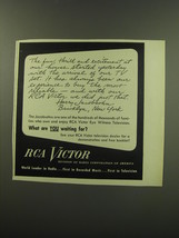 1949 RCA Victor Television Ad - The fun, thrill and excitement at our house  - $18.49
