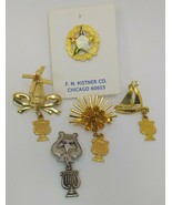 Vintage Free Mason&#39;s Eastern Star Service Lapel Pins 50 Year Symbols Har... - €38,16 EUR