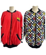 Vintage Walt Disney Co Mickey Racer Mickey Mouse Racing Reversible Jacke... - $197.99