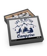 Stunning Camping Scene Jigsaw Puzzle (120, 252, 500-Piece) Perfect for F... - £20.14 GBP+