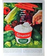 Carnation Cottage Cheese Tastes great straight from the carton-1962 VTG ... - $10.07