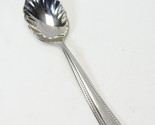 Oneida Flourish Sugar Shell Spoon 6 1/4&quot; Stainless Rope Edge - $9.79