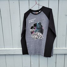 Star Wars Shirt Kids XL Youth Long Sleeve Gray and Black Darth Vader Print - $12.93