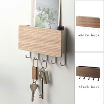 Creative Wooden Board Hooks Sundries Storage Rack Household Wall Decoration Hang - £14.04 GBP