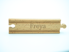 Personalised Birthday Gift for Lily, Wooden Train Track Engraved with Her Name - £8.12 GBP