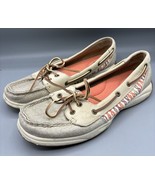 Sperry Top Sider Women’s Boat Shoes Loafers  Sz 9 Tan Orange Casual - $13.83