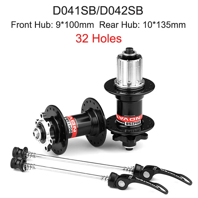 Novatec D041SB D042SB Hub 28 32 36 Holes Disc ke Mtb Bike Hub 32H Front Rear ing - £103.08 GBP