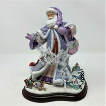 Winter Wonderland Santa Porcelain Figurine by Danbury Mint - £96.32 GBP