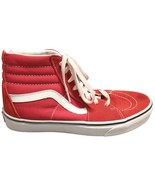 VANS Off the Wall High Top Sneakers Unisex Size M7.5/W9 Red Suede Lace U... - £24.67 GBP