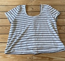 Torrid Women’s Stripe Button Front Shirt Size 2 White Black R1 - £13.90 GBP