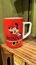 Walt Disney World Minnie Mouse Red and White Ceramic Mug 14 oz NEW