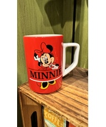 Walt Disney World Minnie Mouse Red and White Ceramic Mug 14 oz NEW - £21.95 GBP