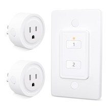 LoraTap Mini Wireless Remote Control Outlet Plug Adapter (2 Pack) with R... - $51.77