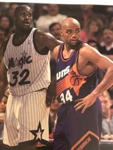 Shaquille O’Neal Charles Barkley Vintage Magazine Pinup Picture Ephemera - £6.10 GBP