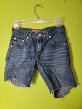 LEVIS 505 Womens Cutoff denim shorts Size 10 Reg Waist 25 Blue Jorts - $19.59