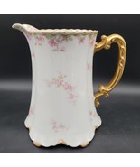 Very Large Antique c.1910 Haviland Limoges France Water Pitcher Schleige... - $202.70 CAD