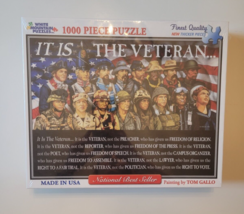 2012 White Mountain Puzzle - 1000 Pieces “It Is The Veteran” New MADE IN THE USA - £72.32 GBP