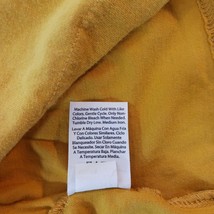 George Crewneck Men's Long Sleeve Yellow Cotton T-Shirt Size L (42-44) image 5