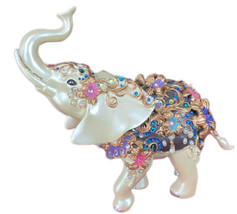 Elegant Treasures Thomas Kinkade Elephant Jeweled with SWAROVSKI Crystals - £119.43 GBP