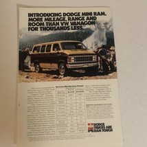 Dodge Mini Ram Print Ad Advertisement 1981 pa10 - £5.93 GBP