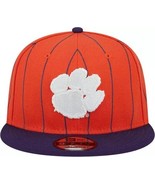 New Era Clemson Tigers Pinstriped Vintage 9FIFTY Adjustable Snapback Hat... - £22.05 GBP