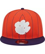 New Era Clemson Tigers Pinstriped Vintage 9FIFTY Adjustable Snapback Hat... - $28.04